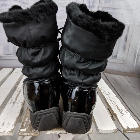SOLD boot shoes snow warm winter khombu 9 9M blac - Picture 4 of 8